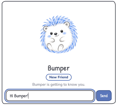 Petting and playing with a virtual pet